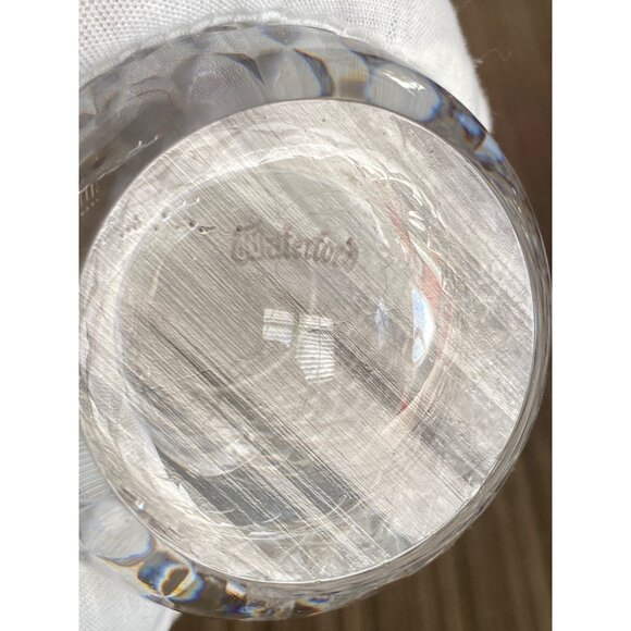 Waterford Alana Flat Tumblers 12 oz 4.5" H Set of 4 Vintage Signed - Picture 8 of 8